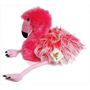 NWT Unipak Pink Flamingo Plush Stuffed Animal Bird with tags